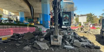 Trabzon’da Atatürk Alanındaki viyadüklerin altı dinlenme alanı olacak