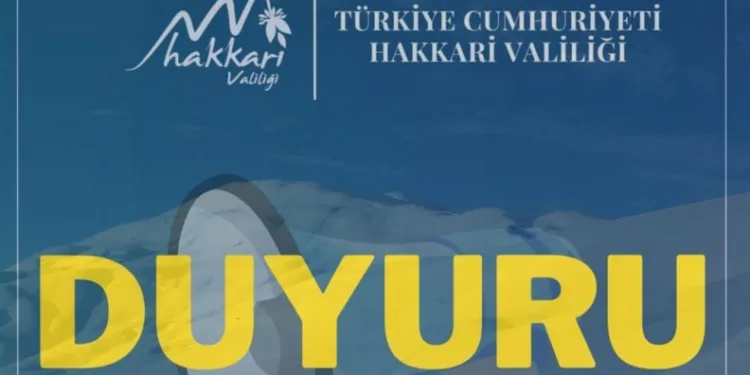 Hakkari-Van kara yolu gece kapalı olacak