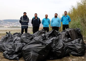 Mavi Takım’dan sahilde temizlik: 50 torba atık toplandı