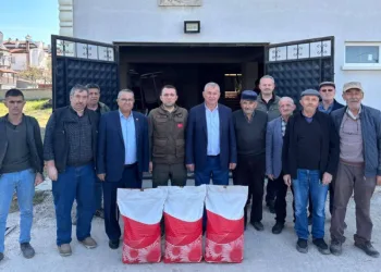Üreticilere hibe destekli ayçiçeği tohumu dağıtıldı
