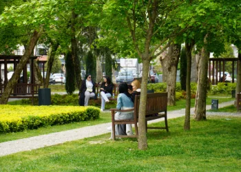 Sakarya’da güneşli havayı fırsat bilen vatandaşlar park ve caddelere akın etti