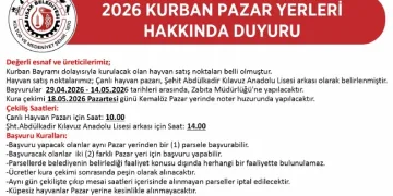 Uşak’ta kurban satış yerleri belli oldu