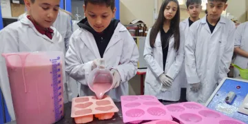 Bolu’da ilkokul öğrencileri atık yağları sabuna dönüştürdü