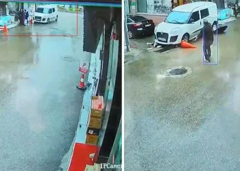 Bursa’da Dehşet Anları: Kamyonet Kaldırımdaki Yayaların Arasına Daldı!