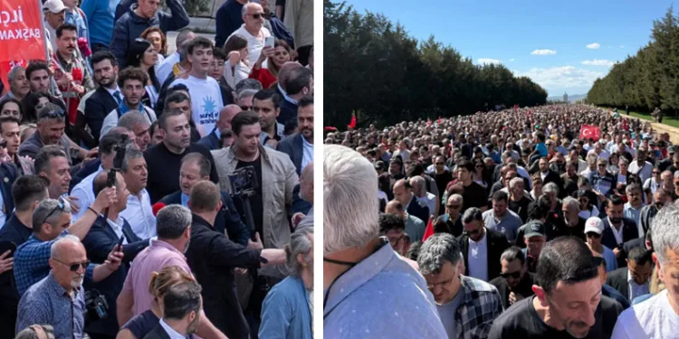 Özgür Özel Binlerce Kişiyle Anıtkabir’e Yürüdü, Kılıçdaroğlu’na Sert Çıktı