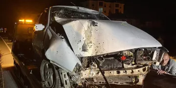 Otomobilin çarptığı yaya yaralandı