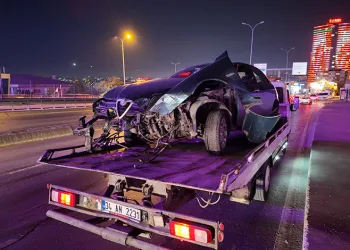 Otomobilin çarptığı yaya yaralandı