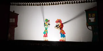 Yıldırımlı çocuklar Hacivat Ve Karagözle buluştu
