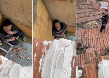 Bursa’da çatıya saklanan firari, polisi izlerken yakalandı