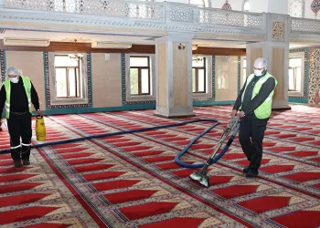 Nilüfer’in ibadethanelerinde bahar temizliği