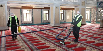 Nilüfer’in ibadethanelerinde bahar temizliği