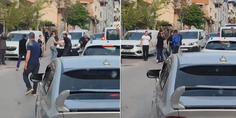 Bursa’da trafikte döner bıçaklı kavga kamerada