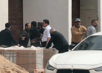 Bursa’da şantiye savaş alanına döndü