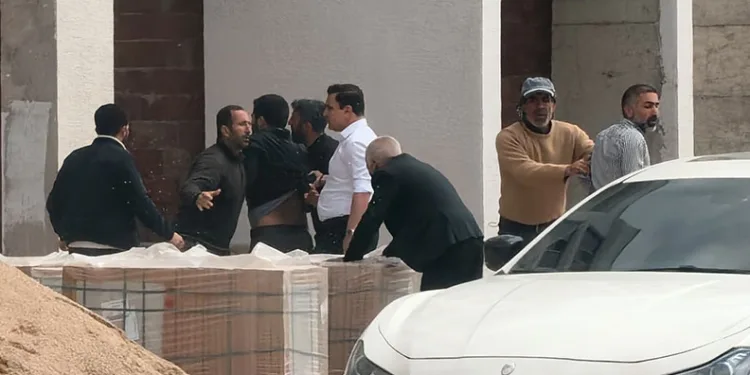 Bursa’da şantiye savaş alanına döndü