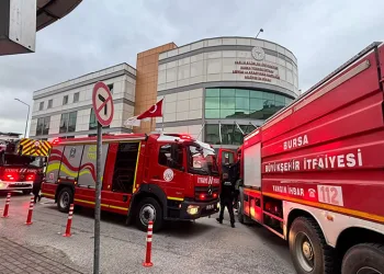 Bursa’da hastanede yangın paniği