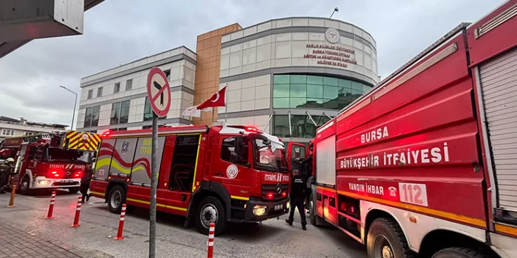 Bursa’da hastanede yangın paniği