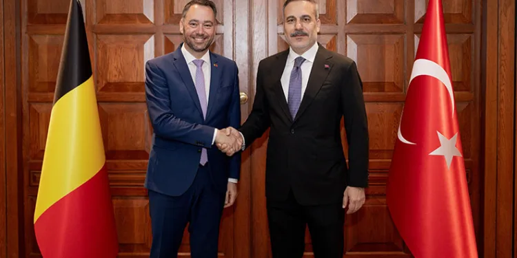 Bakan Fidan, Belçikalı mevkidaşı Prevot ile bir araya geldi