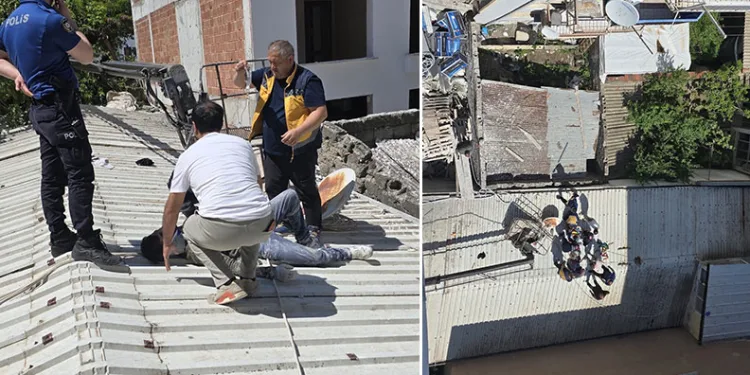 Mudanya’da can pazarı: 6.kattan devrilen vinçte 2 işçi yaralandı