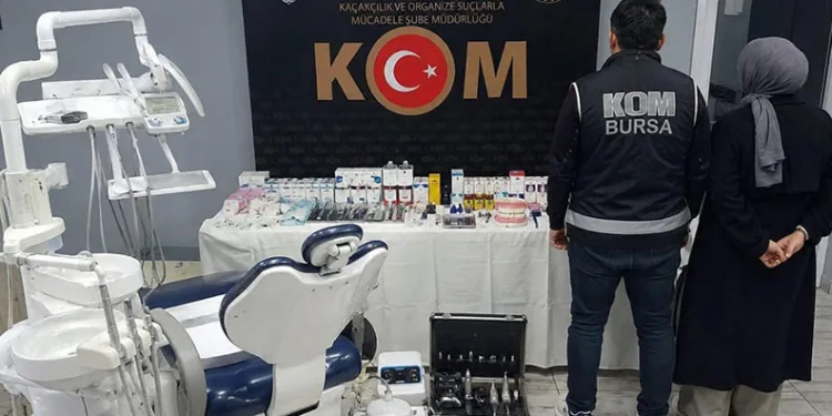 Bursa’da sahte diş muayenesine baskın: 2 gözaltı