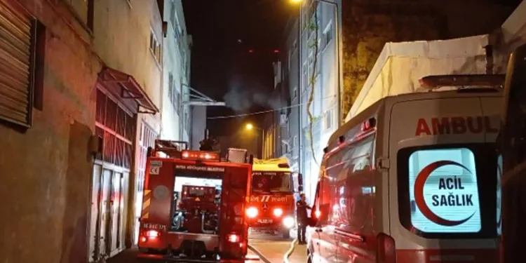 Bursa’da tekstil atölyesinde korkutan yangın