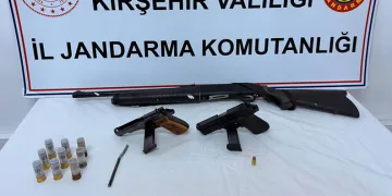 Kırşehir’de ruhsatsız silah operasyonu