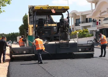 Osmangazi Belediyesi 900 ton asfalt döktü