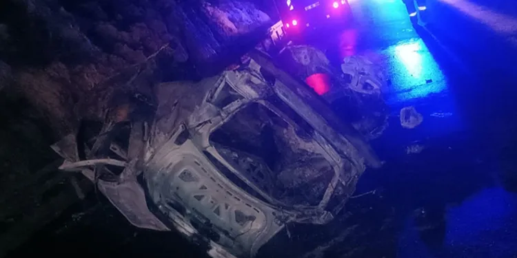 Alanya’da takla atan otomobil alev aldı: 2 ölü, 3 ağır yaralı