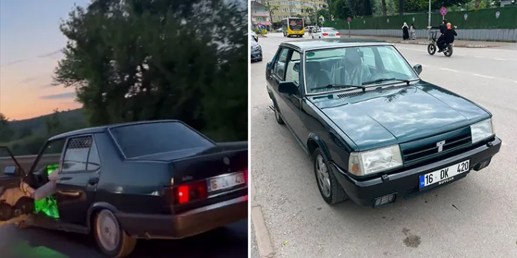 Bursa’da kapıyı açıp ayağını uzatan sürücüye ceza