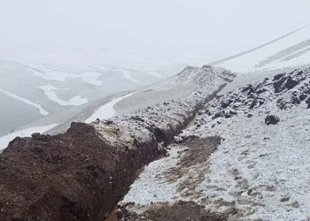 Diyadin’de Mayıs sonunda kar sürprizi