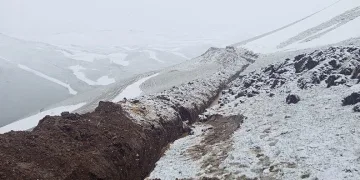 Diyadin’de Mayıs sonunda kar sürprizi