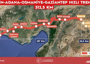 Mersin-Gaziantep arası 2 saate düşecek