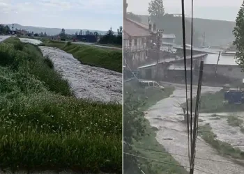 Ankara’da sağanak sonrası sel meydana geldi