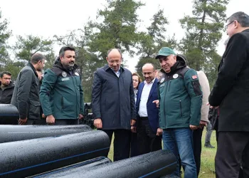 Orhaneli’de 13 bin 500 dekarlık alana modern sulama yatırımı