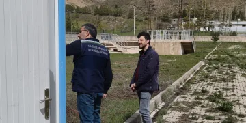 Bayburt’ta atık su arıtma tesisinde teknik inceleme yapıldı