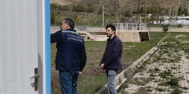 Bayburt’ta atık su arıtma tesisinde teknik inceleme yapıldı