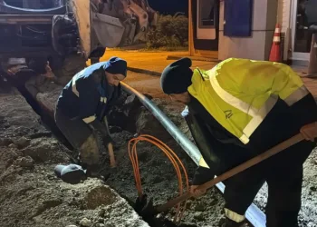 Karabük’te altyapı yenileme çalışmaları geceleri devam ediyor