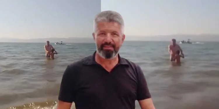 Oğlunu kurtarmak isterken hayatını kaybeden babadan acı kare
