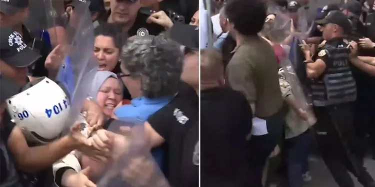 TBMM Önünde Basın Açıklaması Yapmak İsteyen Öğretmenlere Polis Müdahalesi