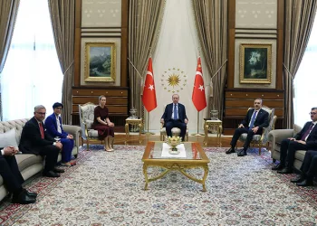 Cumhurbaşkanı Erdoğan, AB temsilcilerini kabul etti
