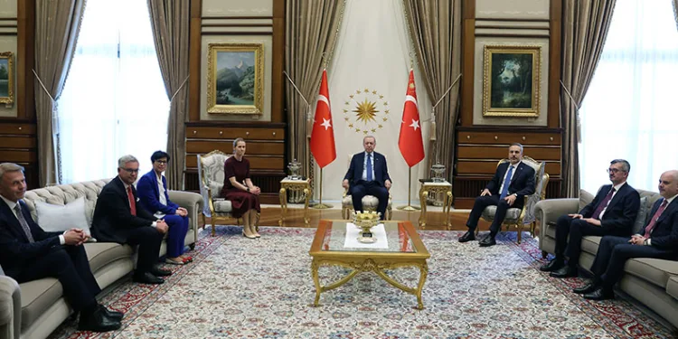 Cumhurbaşkanı Erdoğan, AB temsilcilerini kabul etti