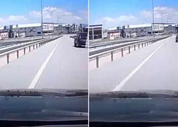 Bursa’da geri geri gelen sürücü tehlike saçtı