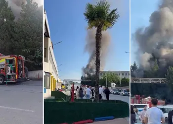 Bursa’da korkutan fabrika yangını
