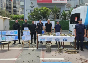 Polis bu kez mavi vatan için temizlik operasyonu yaptı