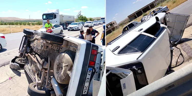 Ters dönen otomobildeki 8 aylık bebek hayatını kaybetti