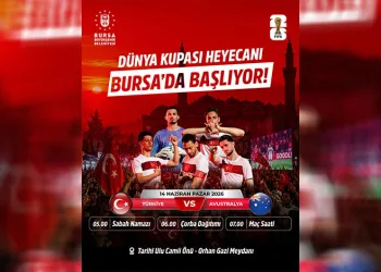 Bursalılar Dünya Kupası heyecanını dev ekranlarda yaşayacak