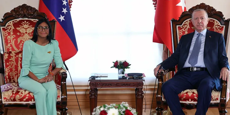 Cumhurbaşkanı Erdoğan, Venezuela Cumhurbaşkanı Vekili Rodriuez ile görüştü