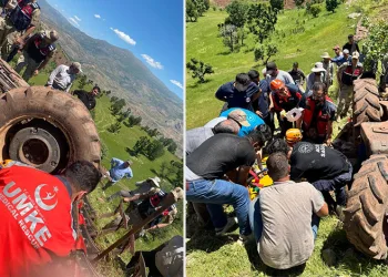 Siirt’te traktörün altında kalan sürücü ağır yaralandı