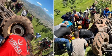 Siirt’te traktörün altında kalan sürücü ağır yaralandı
