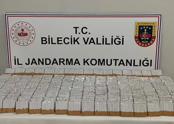 Bilecik’te 9 bin 320 adet doldurulmuş makaron ele geçirildi