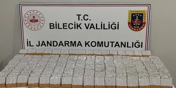 Bilecik’te 9 bin 320 adet doldurulmuş makaron ele geçirildi